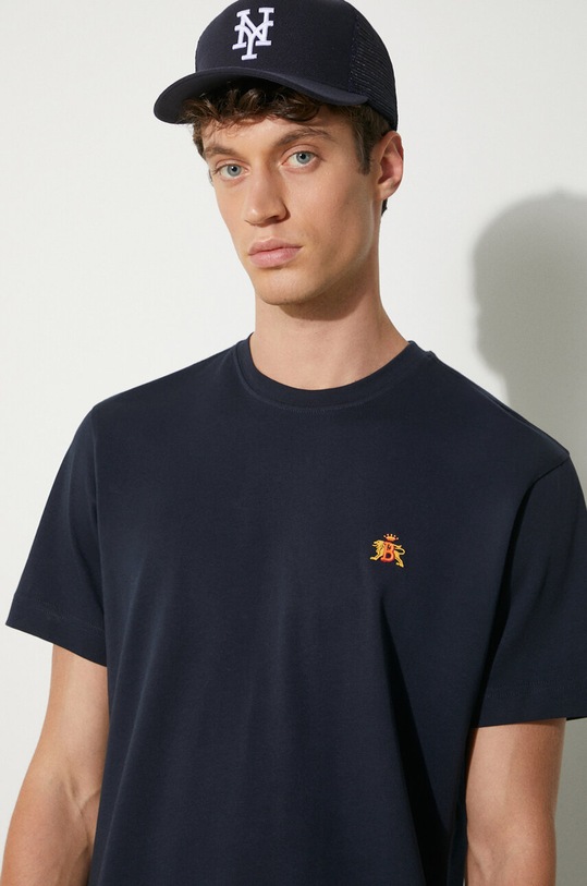 Baracuta tricou din bumbac Logo bleumarin BRTEE0015