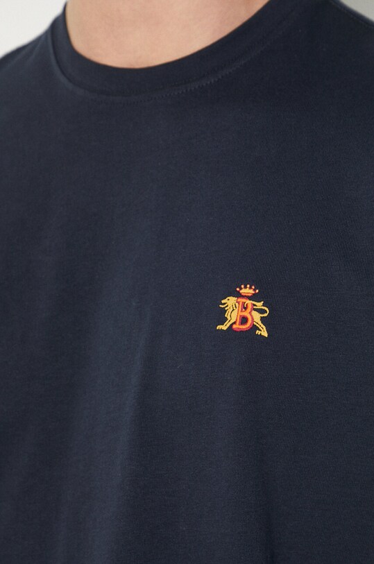 Baracuta t-shirt in cotone Logo BRTEE0015 blu navy