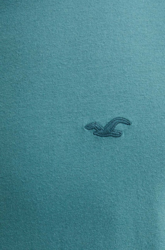 Hollister Co. t-shirt bawełniany KI324.4088.230 turkusowy