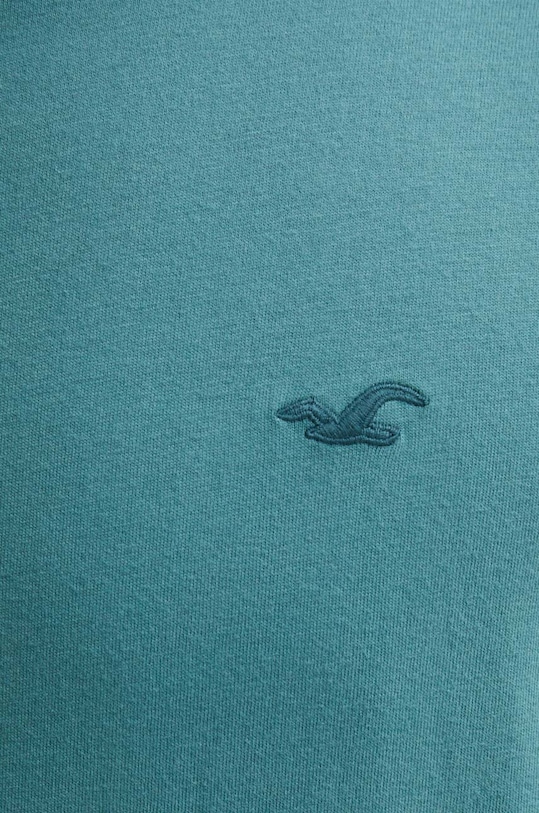 Hollister Co. t-shirt bawełniany KI324.4088.230 turkusowy