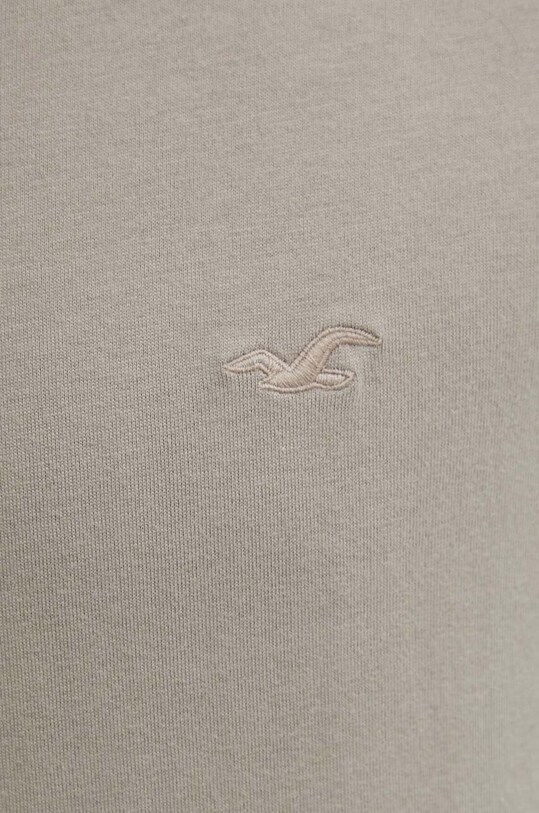 Pamučna majica Hollister Co. KI324.4096.400 smeđa