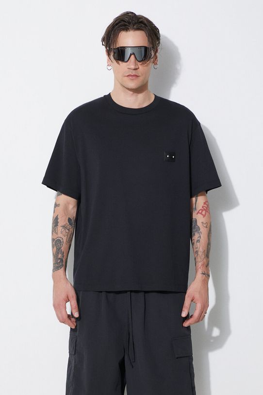 Βαμβακερό μπλουζάκι Neil Barrett Slim Dropped Shoulder Pierced Nipple