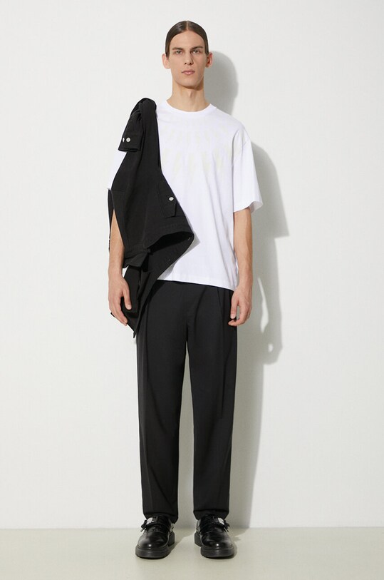 Neil Barrett tricou din bumbac MY70167A.Y524.755N alb SS24