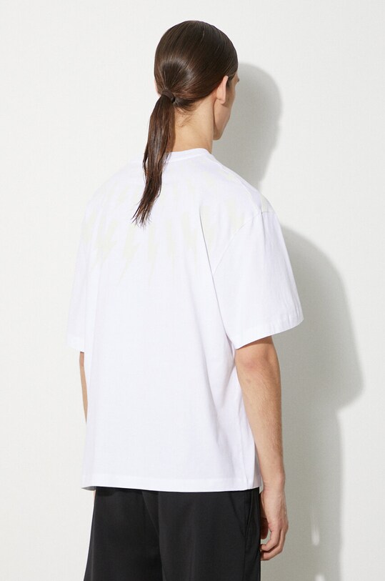 Îmbrăcăminte Neil Barrett tricou din bumbac MY70167A.Y524.755N alb