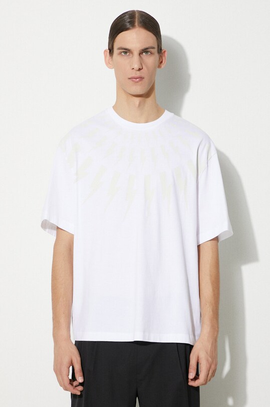 Neil Barrett tricou din bumbac MY70167A.Y524.755N alb