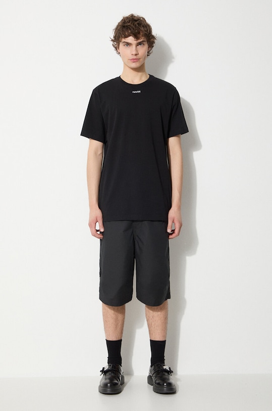 Maharishi t-shirt bawełniany Micro Maharishi 1307.BLACK czarny SS24