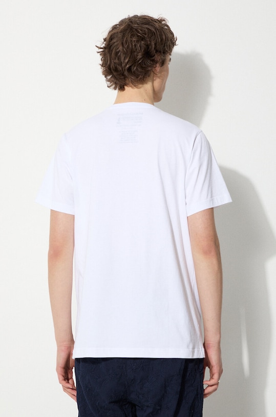 Odzież Maharishi t-shirt bawełniany Micro Maharishi 1307.WHITE biały