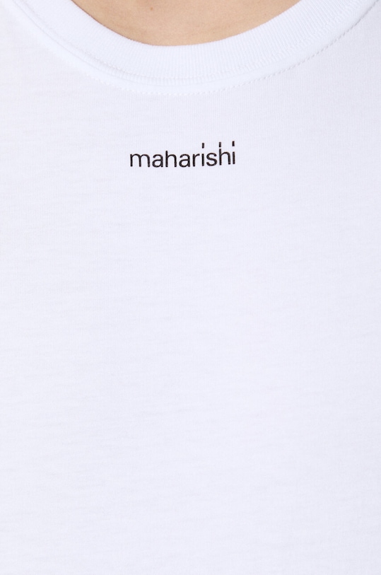 Maharishi t-shirt bawełniany Micro Maharishi 1307.WHITE