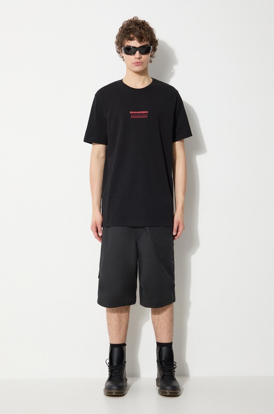 Maharishi cotton t-shirt Th Anniversary Aum 1306.BLACK black SS24
