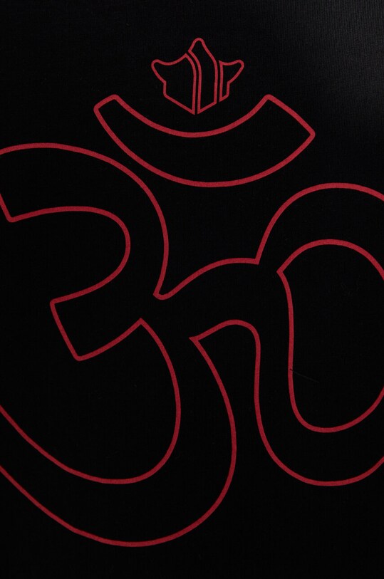 Maharishi cotton t-shirt Th Anniversary Aum 1306.BLACK