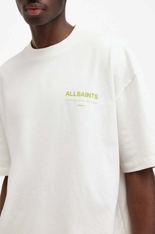 Bavlnené tričko AllSaints ACCESS SS CREW M038PA biela SS24