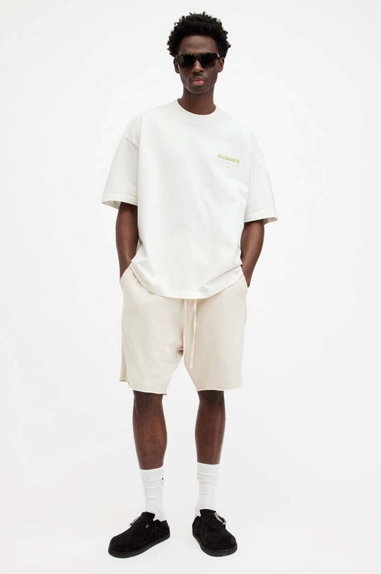 Bavlnené tričko AllSaints ACCESS SS CREW M038PA biela