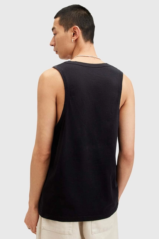 Îmbrăcăminte AllSaints top din bumbac KENDRICK VEST M005JA negru