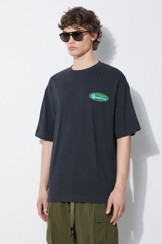 Футболка Manastash Hemp Original Logo чёрный 7924134002