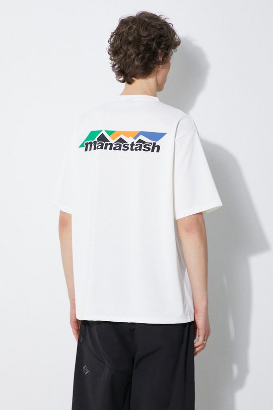 Manastash tricou Re:Poly Scheme Logo altele alb 7924134013
