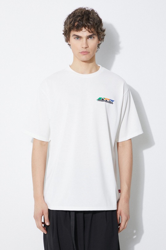 Îmbrăcăminte Manastash tricou Re:Poly Scheme Logo 7924134013 alb