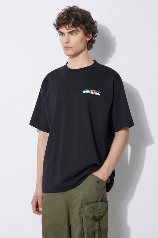 Manastash tricou Re:Poly Scheme Logo negru 7924134013