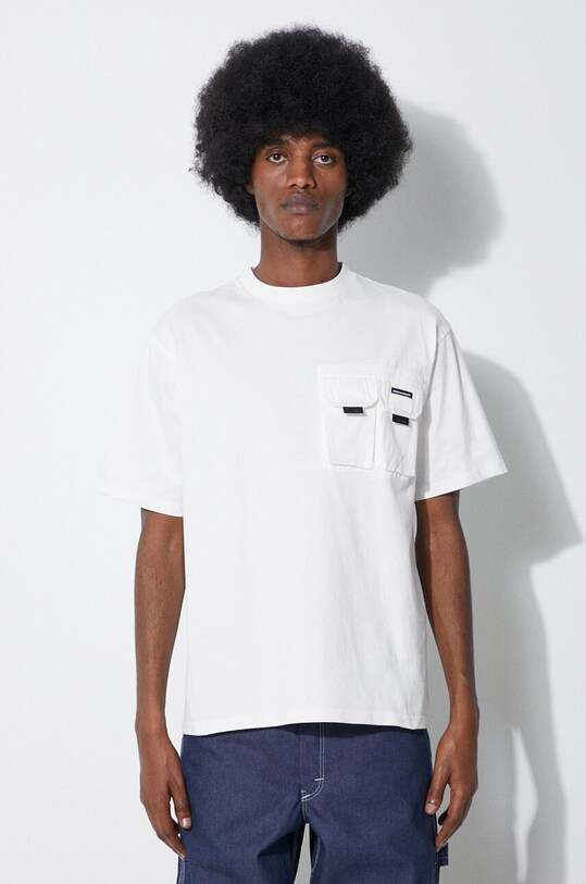 Manastash cotton t-shirt Disarmed white 7924135002