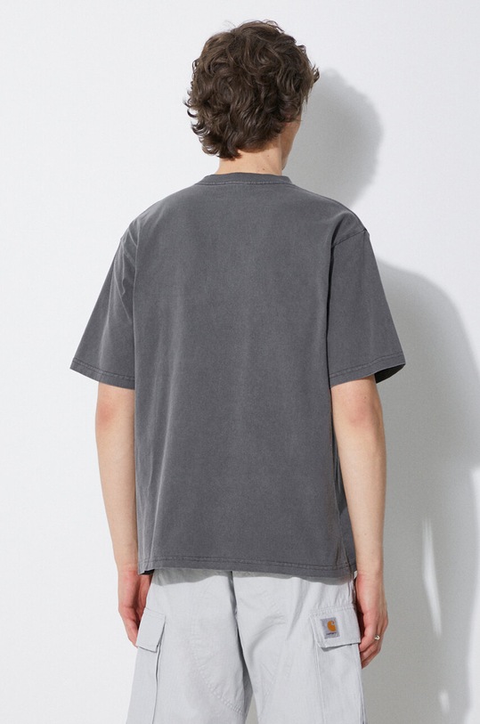 Одежда Хлопковая футболка Manastash Disarmed 7924135002 серый