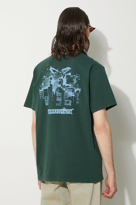 Îmbrăcăminte thisisneverthat tricou din bumbac Nightmare Tee TN241TTSST16 verde