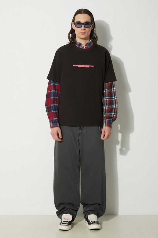 Бавовняна футболка thisisneverthat TNT Locals Tee TN241TTSST20 чорний SS24