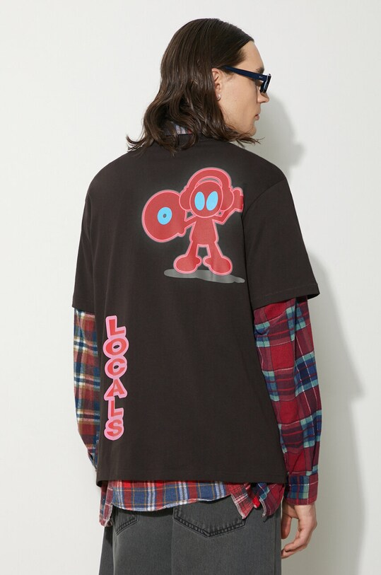 Одяг Бавовняна футболка thisisneverthat TNT Locals Tee TN241TTSST20 чорний