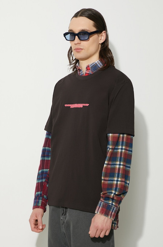 thisisneverthat tricou din bumbac TNT Locals Tee negru TN241TTSST20