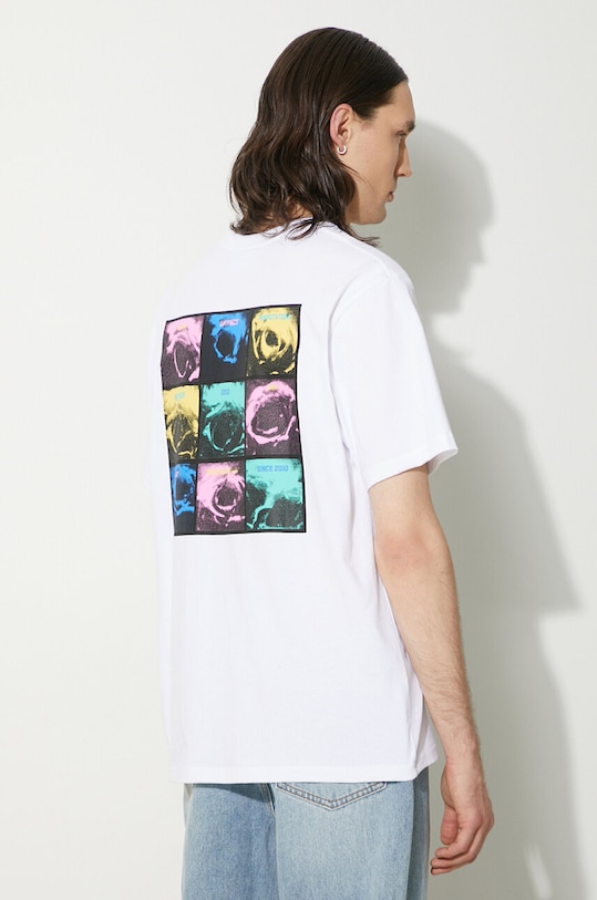 Одежда Хлопковая футболка thisisneverthat Permutations Tee TN241TTSST33 белый