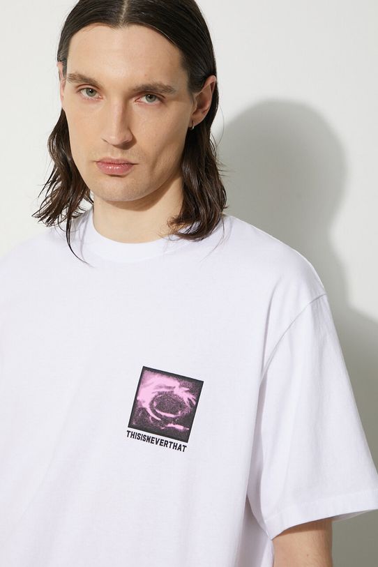 Хлопковая футболка thisisneverthat Permutations Tee TN241TTSST33 белый