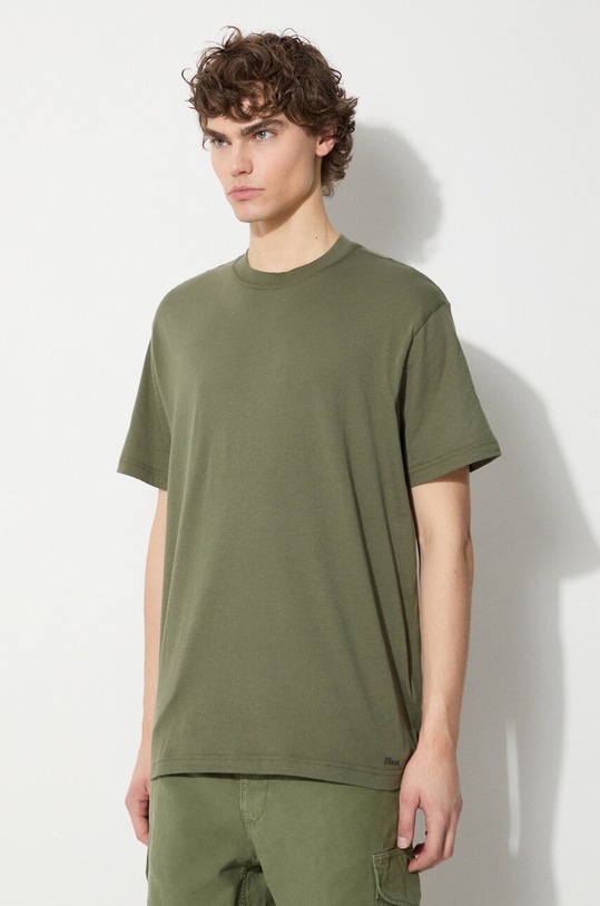 Хлопковая футболка Filson Ranger Solid зелёный FMTEE0001