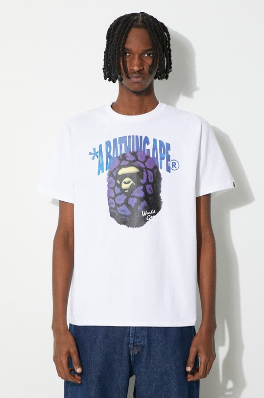 A Bathing Ape t-shirt bawełniany Fur Ape Head Tee