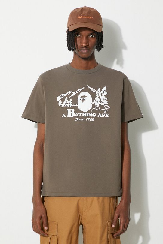 Pamučna majica A Bathing Ape Bape Camp Tee