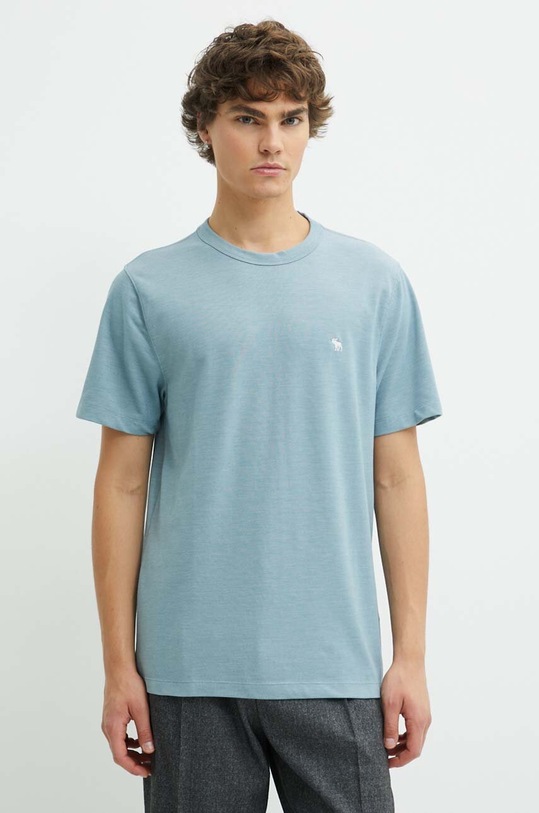 Tričko Abercrombie & Fitch hladký modrá KI124.4099.210
