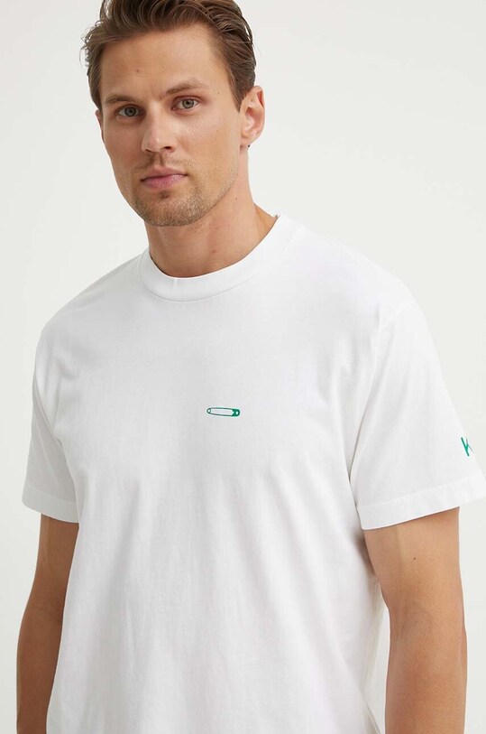 Бавовняна футболка K+LUSHA KLFORCOTJ010PX бежевий SS24