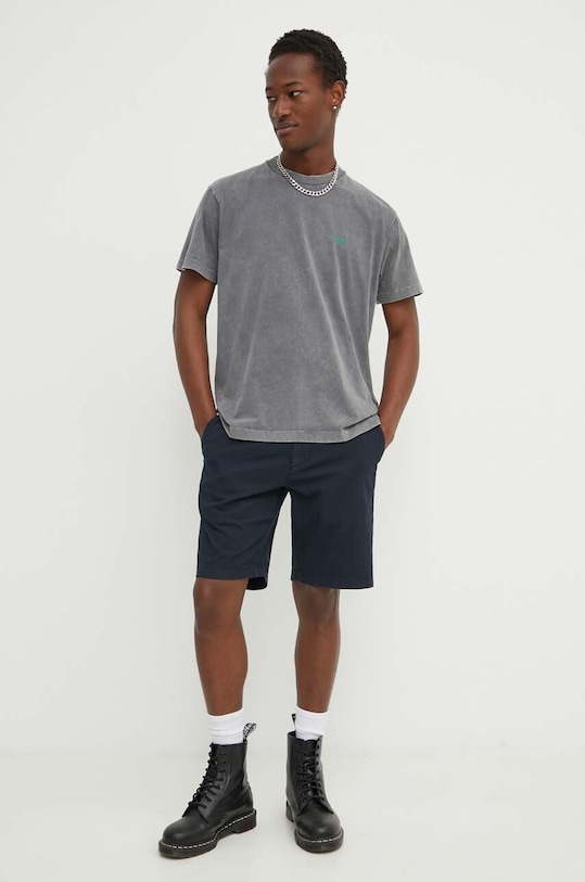 Хлопковая футболка K+LUSHA KLFORCOTJ010PX серый SS24