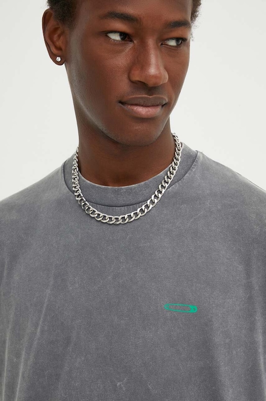 Хлопковая футболка K+LUSHA KLFORCOTJ010PX серый