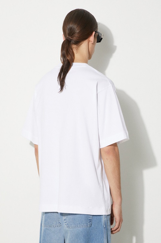 Odzież Lacoste t-shirt bawełniany TH7537 biały