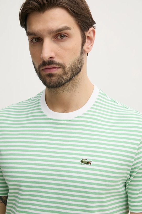 Lacoste tricou din bumbac verde TH9749