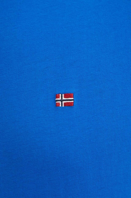 Napapijri t-shirt bawełniany SALIS NP0A4H8DB2L1 niebieski