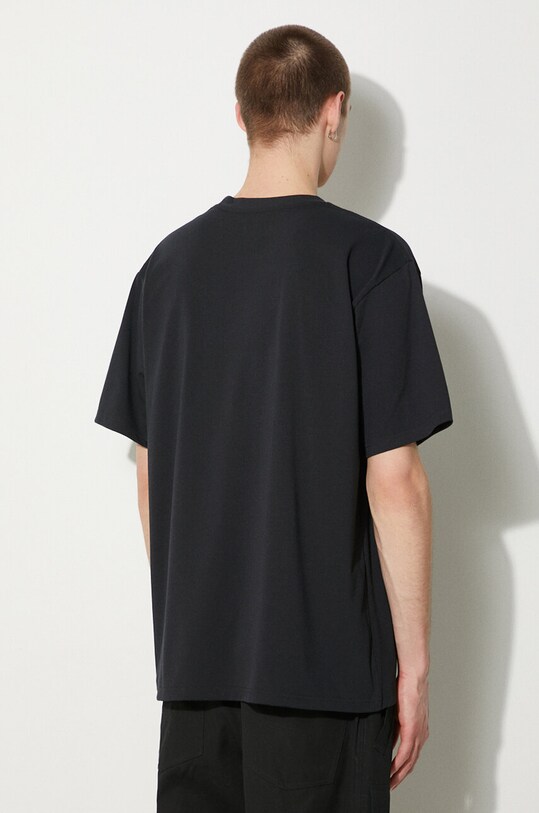 Ρούχα Μπλουζάκι Needles S/S Crew Neck Tee OT262 μαύρο