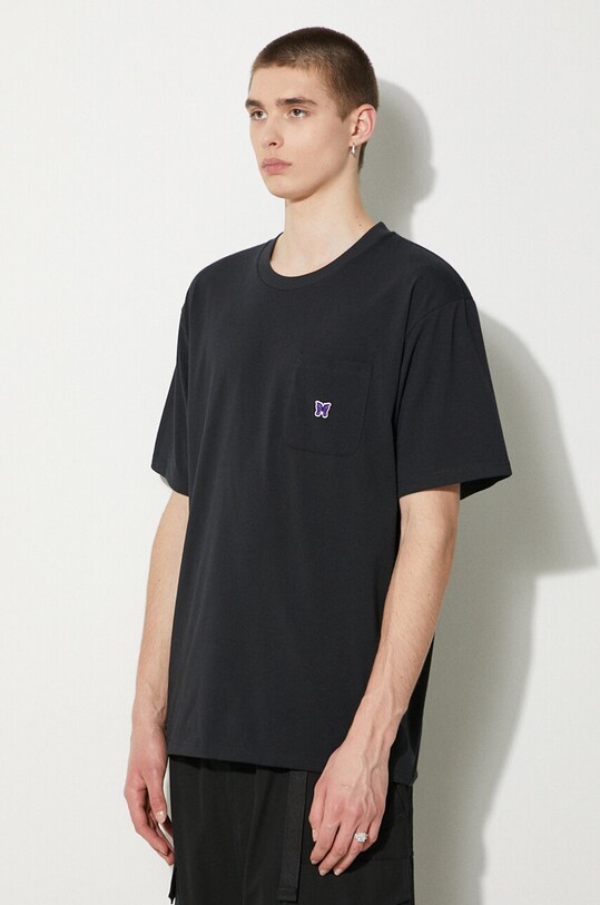 Μπλουζάκι Needles S/S Crew Neck Tee μαύρο OT262