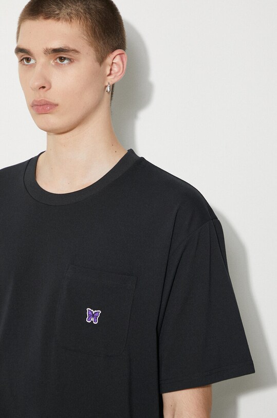Μπλουζάκι Needles S/S Crew Neck Tee OT262 μαύρο