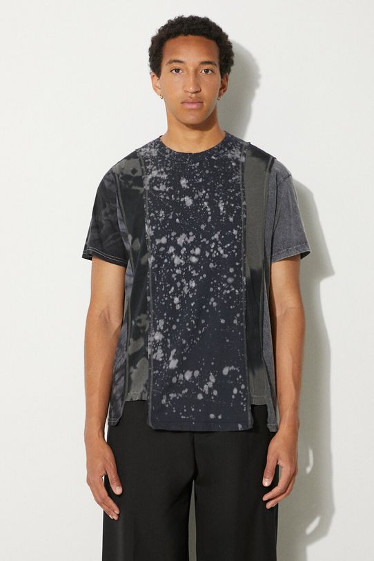 Needles t-shirt in cotone 5 Cuts S/S Tee - B&W Mishmash