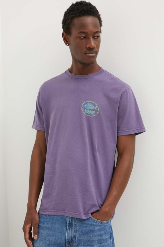 Billabong tricou din bumbac BONEZ ABYZT02405 violet SS24