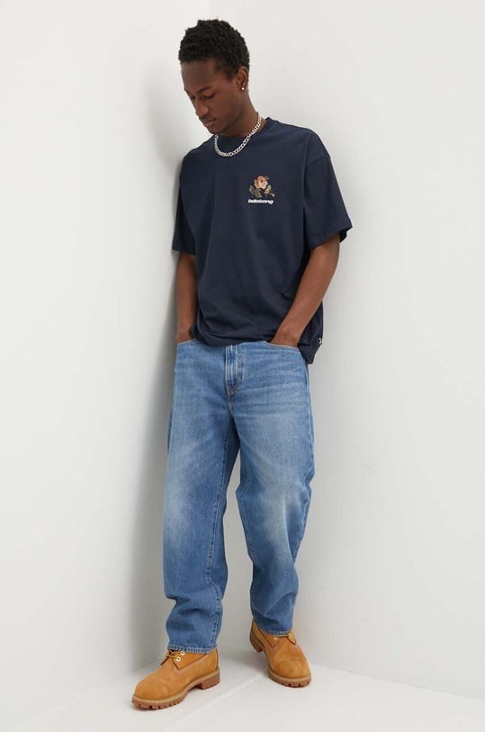 Billabong tricou din bumbac BOUQUET ABYZT02427 bleumarin SS24