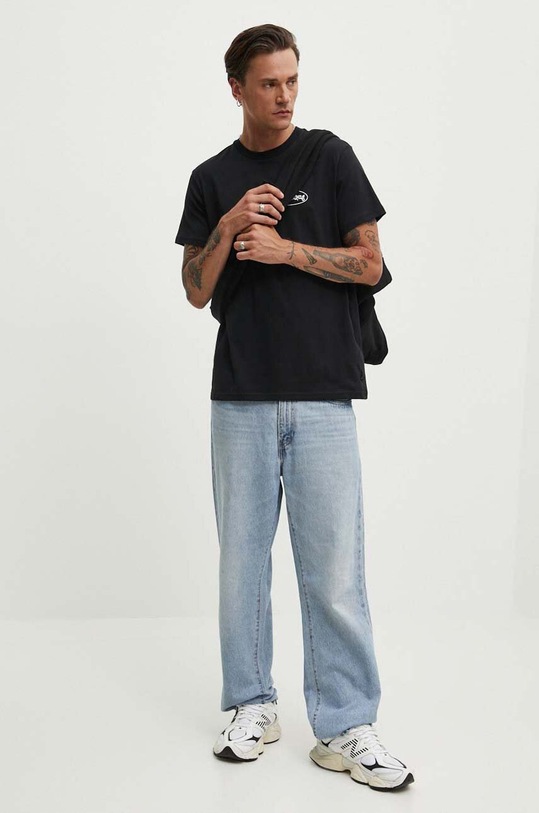 Bavlněné tričko Billabong SEGMENT ABYZT02395 černá SS24