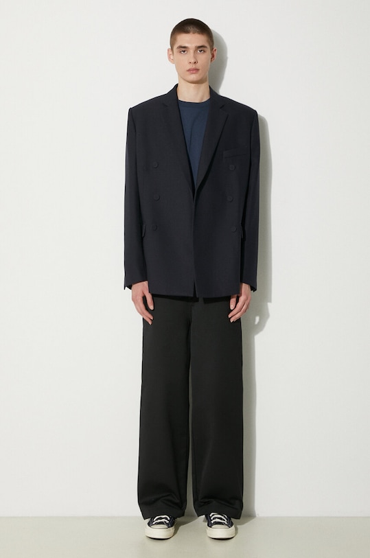 Maison Kitsuné cotton t-shirt Bold Fox Head Patch Comfort Tee Shirt MM00127KJ0118 navy SS25