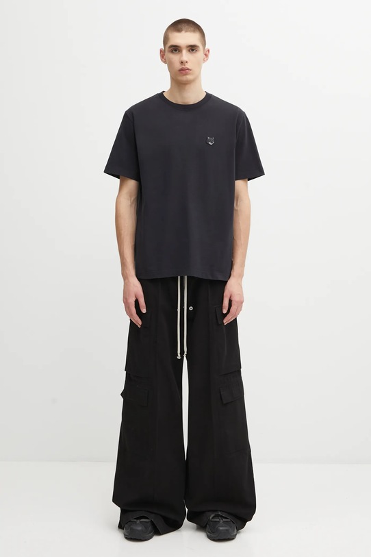 Maison Kitsuné t-shirt bawełniany Bold Fox Head Patch Comfort Tee Shirt MM00127KJ0118 czarny