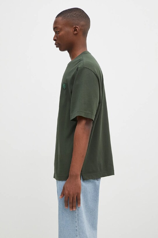 Maison Kitsuné cotton t-shirt Bold Fox Head Patch Oversize Tee Shirt LM00107KJ0119 green SS25