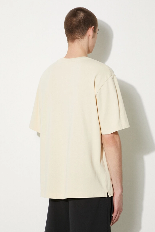 Abbigliamento Maison Kitsuné t-shirt in cotone Bold Fox Head Patch Oversize Tee Shirt LM00107KJ0119 beige